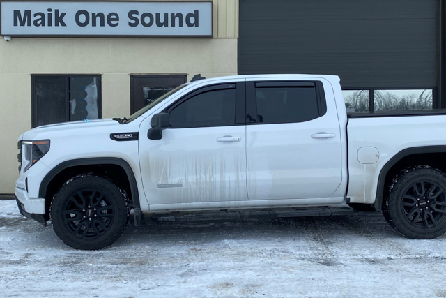 GMC 2023 Sierra 1500 with professional window tint in North Bay